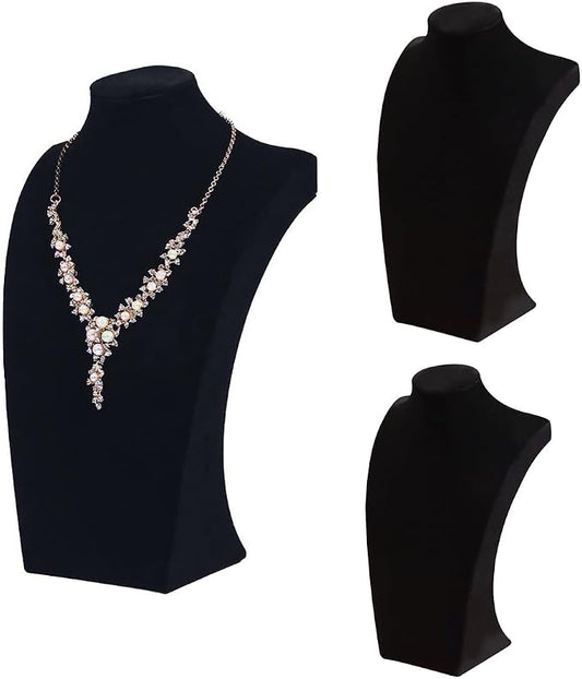 Coward 3Pcs Necklace Bust Stand Rack by FocusOnJewelryDisplay15yrs
