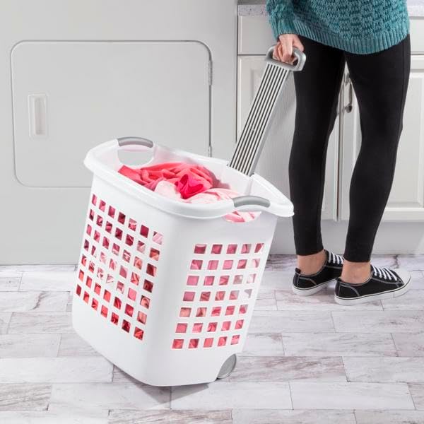 Sterilite 1.75 Bushel Ultra™ Wheeled Laundry Basket Plastic - Image 5