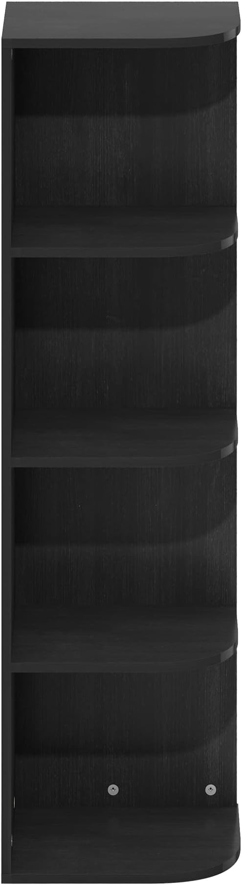 Furinno Pasir 4-Tier Corner Open Shelf Bookcase - Image 6
