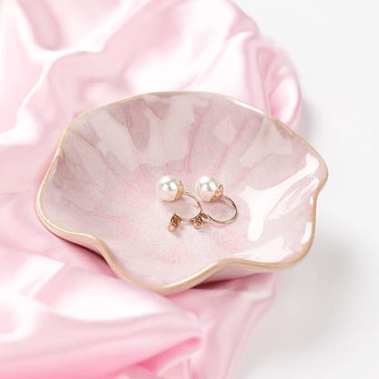 Binoster Ceramic Leaf Jewelry Dish, Modern Jewelry Holder, Small Ring Dish - Image 3