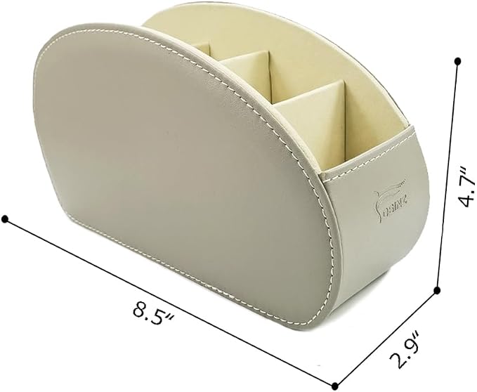 Remote Control Holder Organizer Stable Table Desk Leather Cases Control Storage - Image 4