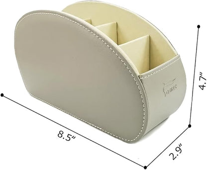Remote Control Holder Organizer Stable Table Desk Leather Cases Control Storage - Image 4