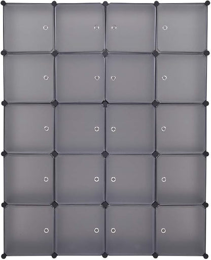 VINGLI Cube Storage Organizer, Plastic Closet Cabinet, DIY Plastic Modular Book - Image 5