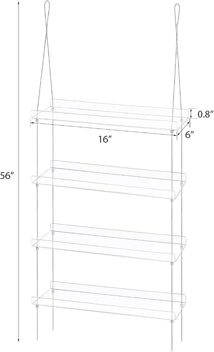 Sumerflos 4 Tier Acrylic Window Boxes Plant Shelves - Image 3