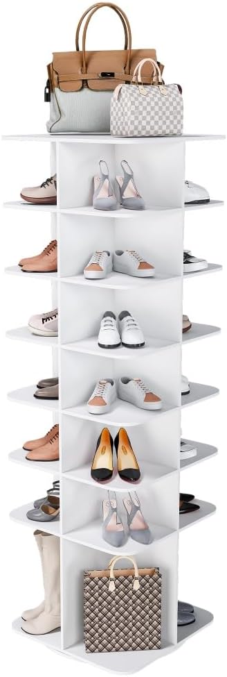 Shoe Organizer 7-Tier Spinning Shoe Rack - Image 9