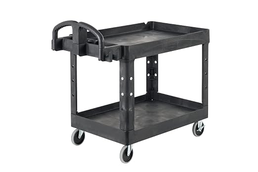 Rubbermaid Commercial Products 2-Shelf Utility/Service Cart, Lipped Shelves - Image 20