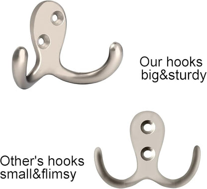IBosins 20 Pack Heavy Duty Coat Hooks Wall Mounted - Image 3