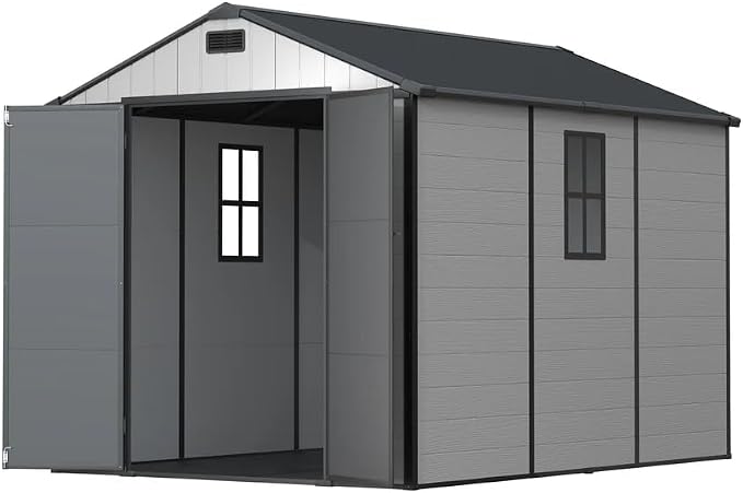 Patiowell 8x10 FT Resin Outdoor Storage Shed - Image 9