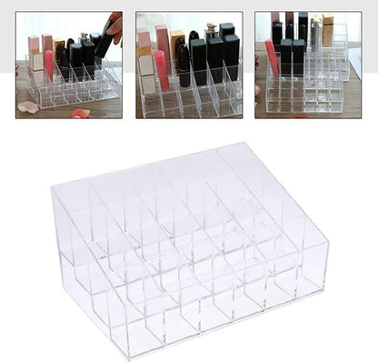 Acrylic Makeup Organizer 4 Tier Storage Rack Clear Cosmetic Shelf - Image 5