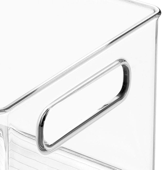 mDesign Plastic Deep Bin Organizer Caddy Container w/ Handles - Image 8