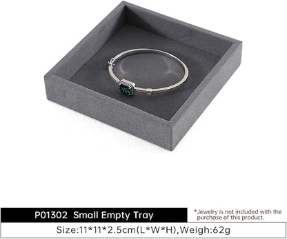 Dark Blue Jewelry Display Tray Ring Necklace Earring Bangle Organizer - Image 6