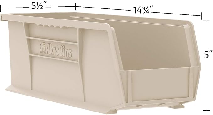 Akro-Mils 30234 AkroBins Plastic Storage Bins, Space-Saving Stackable Bins - Image 4