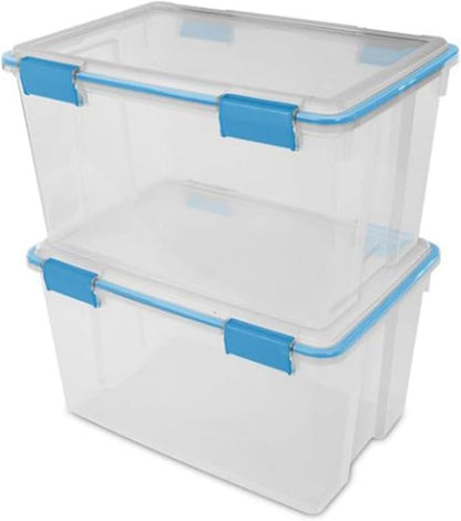 Sterilite 54 Qt Gasket Box, Stackable Storage Bin - Image 2