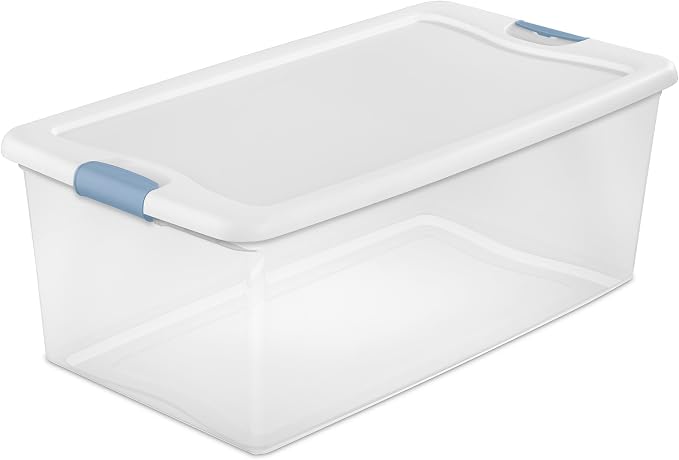 Sterilite 12-Pack Latching Box, Under Bed Storage Bins - Image 9
