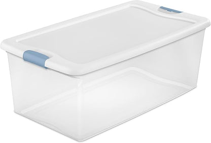 Sterilite 4-Pack Latching Box, Under Bed Storage Bins - Image 9