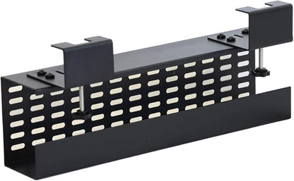 AEONS Under Desk Cable Management Tray Black Horizontal 16-inch Under Desk - Image 6