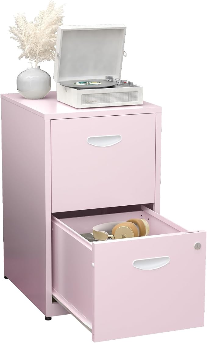 2 Drawer File Cabinet with Lock, Metal Vertical File Cabinets, Steel Light Duty - Image 9