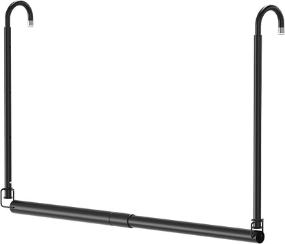 Hanging Closet Rod Adjustable Width Height Closet Rods by Luvenia
