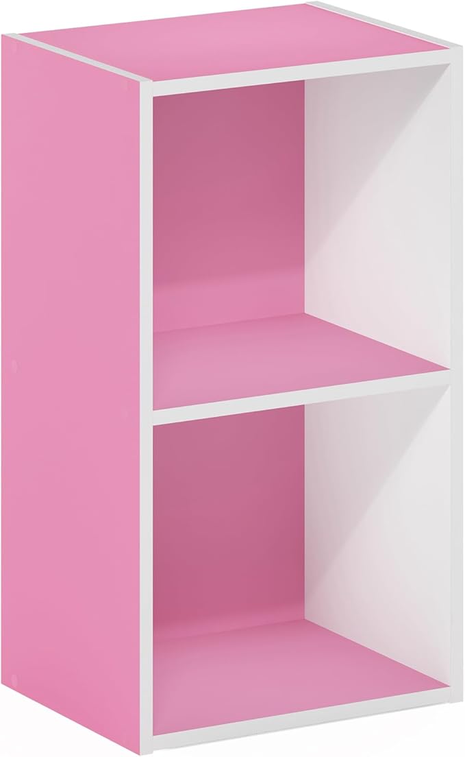 Furinno PASIR Book Shelf, 2-Tier Modern Bookshelf, Open Shelves Bookcase 9 x 12 - Image 6
