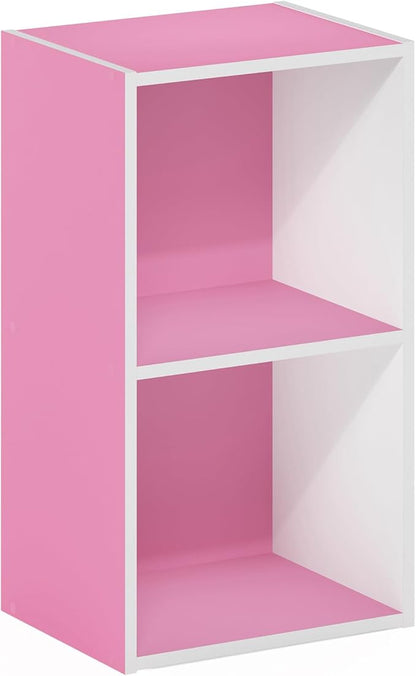 Furinno PASIR Book Shelf, 2-Tier Modern Bookshelf, Open Shelves Bookcase 9 x 12 - Image 6