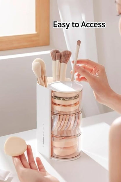 Makeup Organizer Rotating Tower Storage Box - Image 5