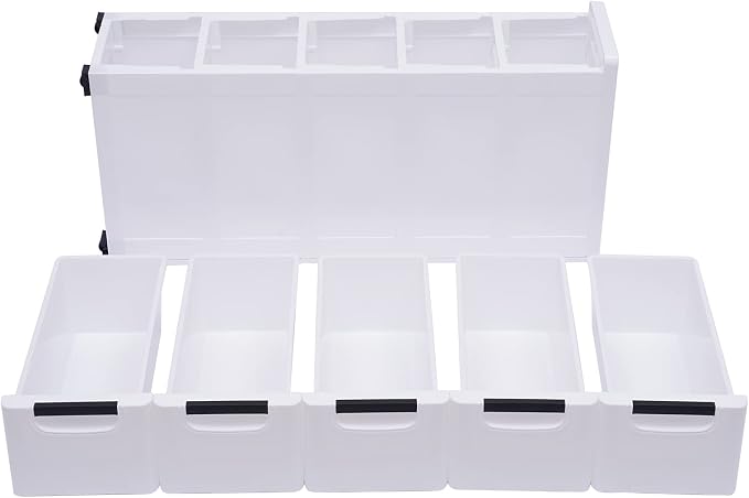 5 Drawers Narrow Slim Plastic Storage Cabinet, Storage Drawer - Image 9