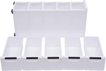5 Drawers Narrow Slim Plastic Storage Cabinet, Storage Drawer - Image 9