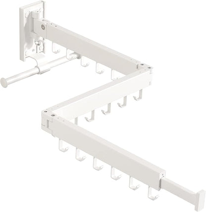 BOQORAD Wall Mounted Clothes Hanger Rack, Clothes Drying Rack, Laundry Drying by BOQORAD