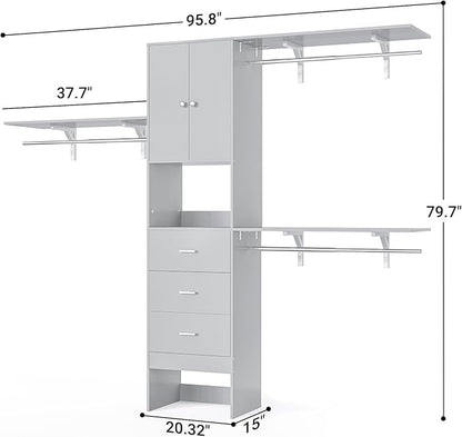Armocity 96 Inches Closet System - Image 3