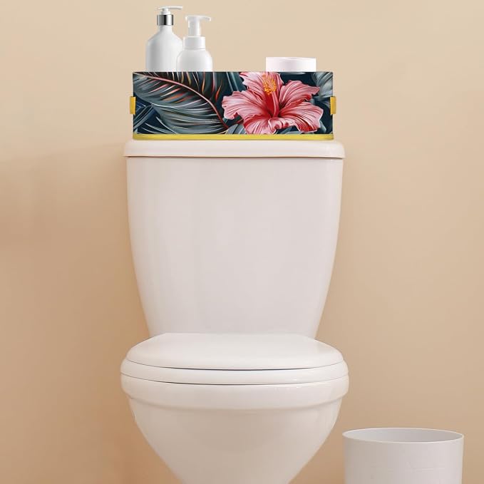 Beautiful Tropical Flowers Bathroom Storage Basket, Foldable - Image 7