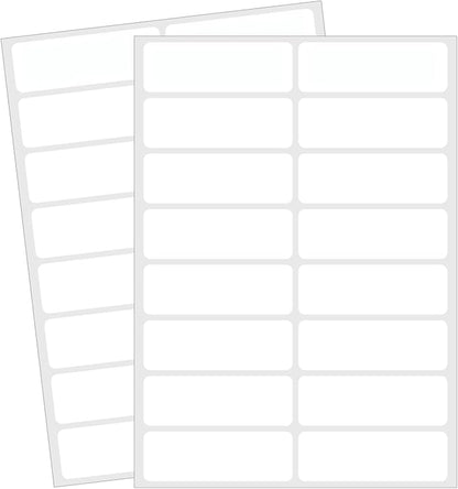 Blank Removable Labels, 1x3 Inch White Freezer Labels by STARLIBOO