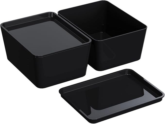 CHANCETSUI Storage Bins With Lids Plastic Containers: Multipurpose Stackable by CHANCETSUI