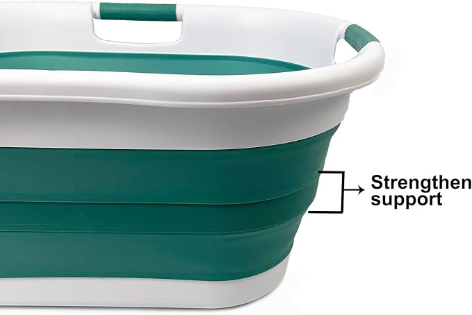 SAMMART 40L Collapsible Plastic Laundry Basket - Image 4