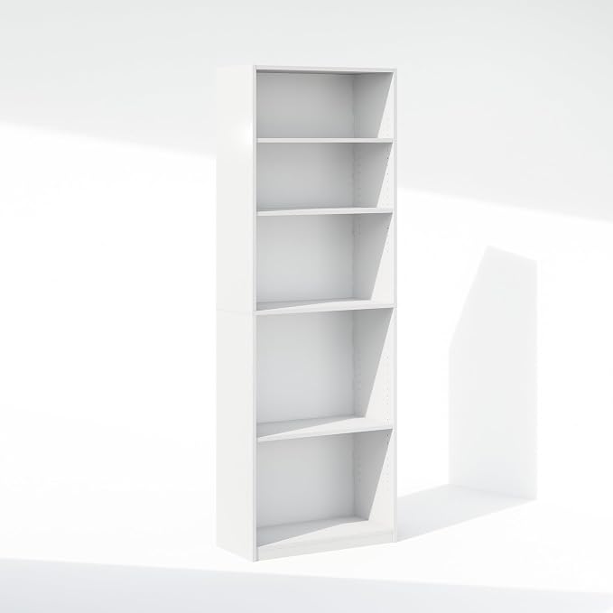 Furinno Reed Closet Organizers and Storage, 5-Tier Closet Organizer, Open Shelf - Image 5