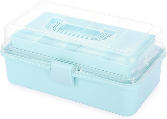 BTSKY 3-Layer Plastic Dividing Storage Box Craft Organizer and Storage - Image 4