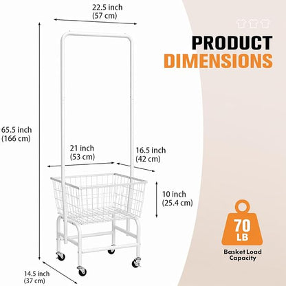 ALIMORDEN Rolling Laundry Cart - Image 3