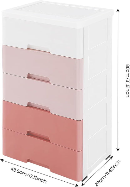 Plastic Drawers Dresser Storage Cabinet - Image 2