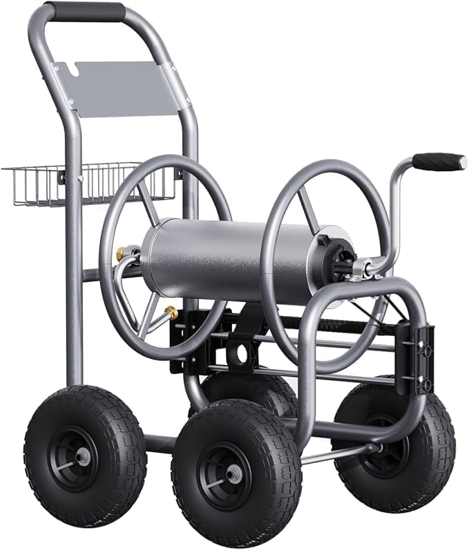 Giraffe Tools Heavy Duty Garden Hose Reel Cart by GiraffeTools