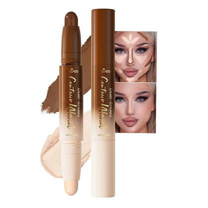 evpct Nuetral Nude & Beige Cream Contour Stick Face Body Makeup Dual Ended by evpct