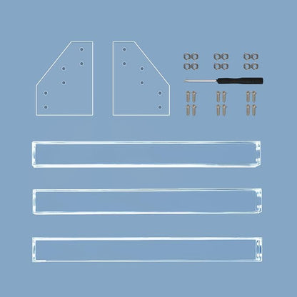 Kingtaily 3 Layers Stand Shelf Holder Clear Acrylic Rack - Image 6