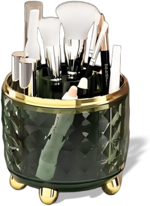 360° Rotating Makeup Organizer, Spinning Cosmetic Storage Tower by ZOHCAJBO