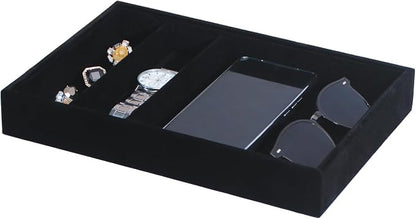 Bedside Organizer Tray, Desktop Storage Tray by FocusOnJewelryDisplay