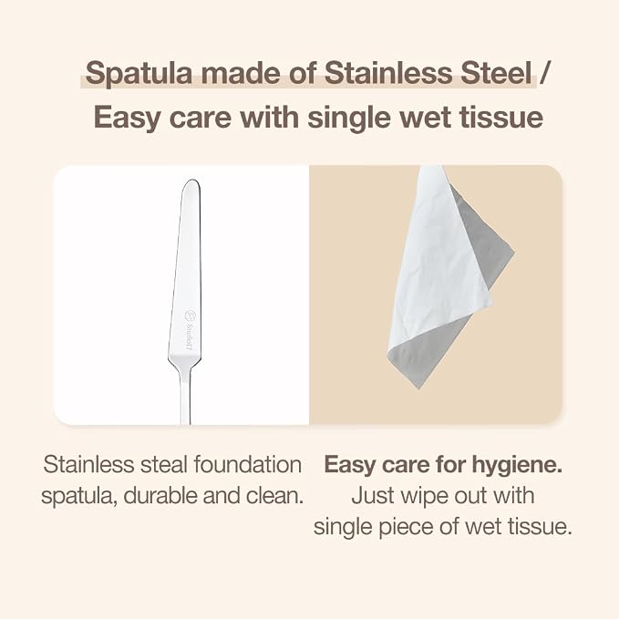 Foundation Spatula Made of Stainless Steel | Professional Makeup Spatula - Image 4