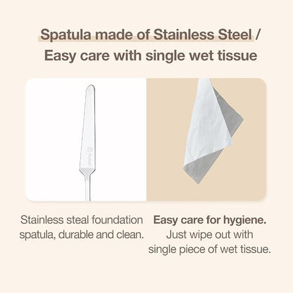 Foundation Spatula Made of Stainless Steel | Professional Makeup Spatula - Image 4