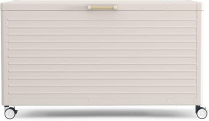 MIRADOR 134 Gallon Outdoor Storage Box Waterproof, Metal Deck Box by Mirador