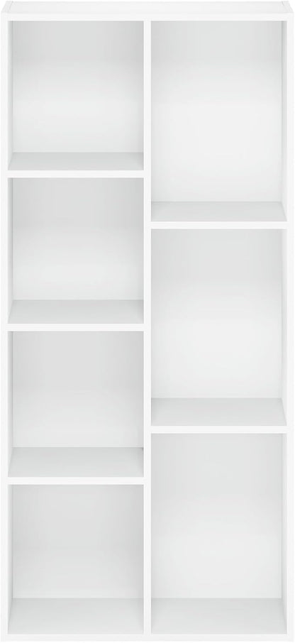 Furinno LUDER Book Shelf, 7-Cube Bookshelf, 9.4 x 19.5 x 41.7, - Image 10