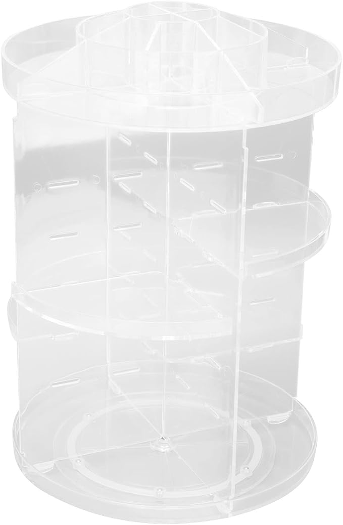 Makeup Organizer, 360 Degree Rotating Adjustable Large Capacity Jewelry Storage by Unknown