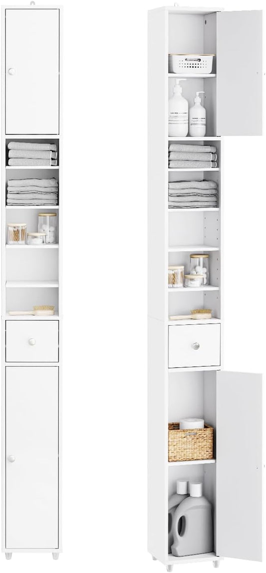 SoBuy Narrow Bathroom Storage Cabinet, 7.8 x 7.8 x 70.8 in, Slim Storage by Haotian