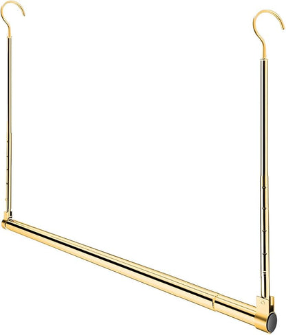 Adjustable Hanging Closet Rod, Extender Hanging Rod, Closet Hanging Organizer by Yeetburg