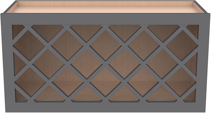 Solid Wood RTA Wine Bottle Rack Wall Cabinet - Image 4